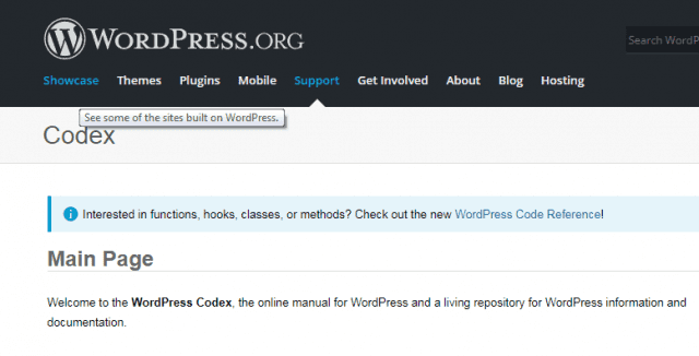 Học WordPress - Công cụ học tập Codex WordPress