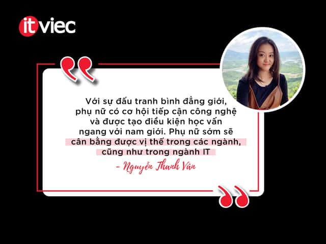 nữ lập trình viên - Nguyễn Thanh Vân - ITviec