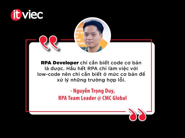 rpa developer - cmc global