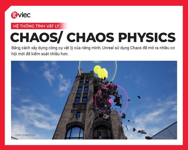 unreal engine là gì - tính năng chaos physics - unreal engine 5