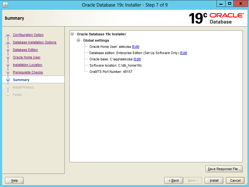 oracle download - cài đặt oracle cho windows