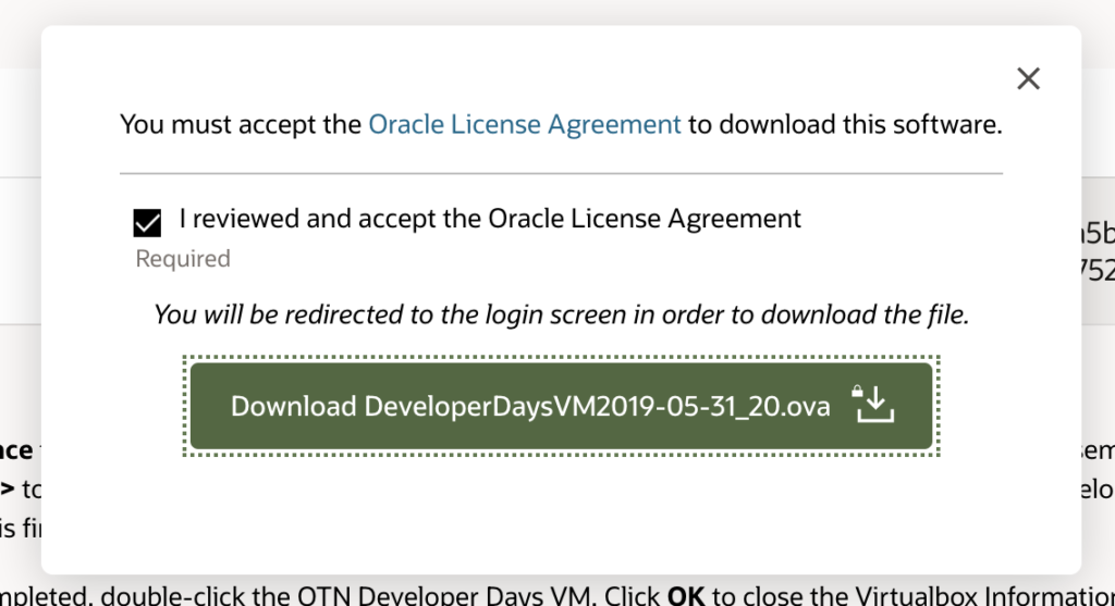 oracle download - cài đặt oracle cho macos