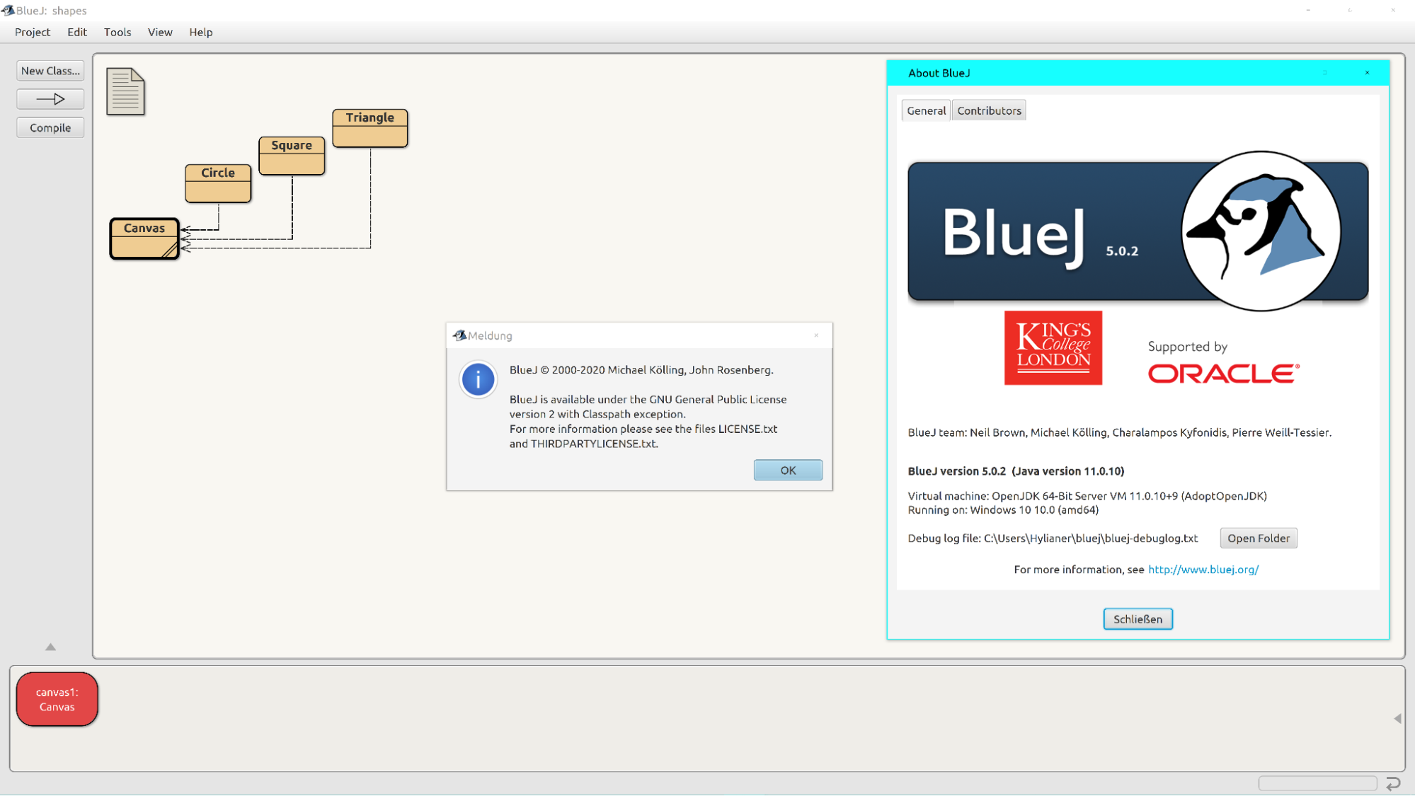 phần mềm code java - java ide - BlueJ IDE