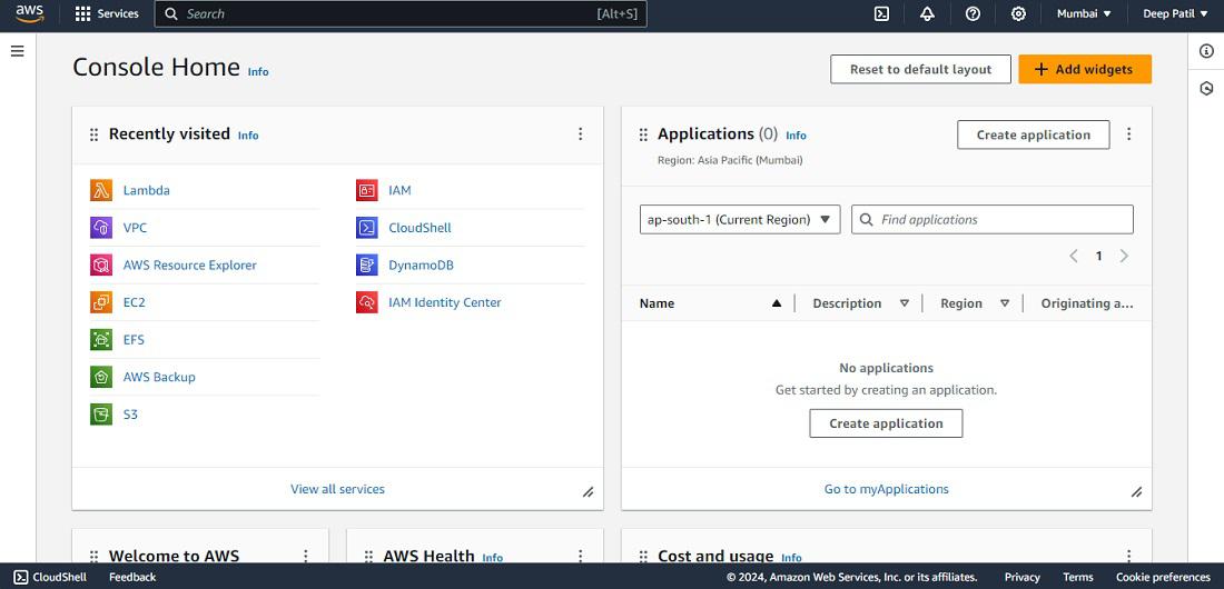 aws console