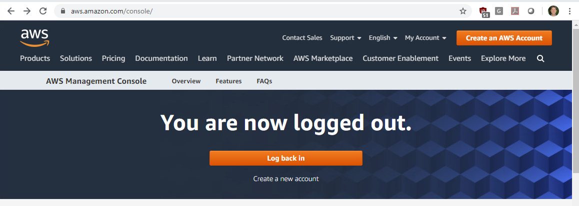 aws console
