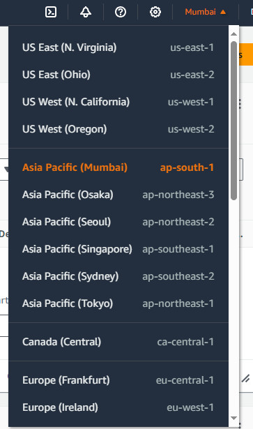 aws console