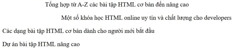 bài tập html - itviec blog