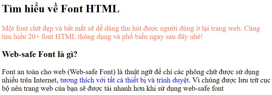 đổi màu chữ html - itviec blog