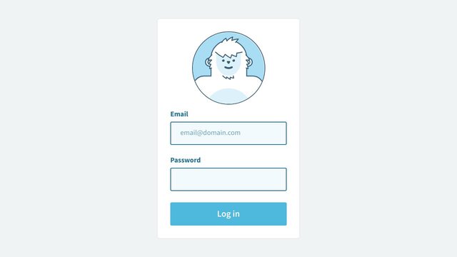 login form html - tạo form đăng nhập html - yeti login by darin