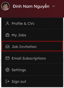 Menu Job Invitation