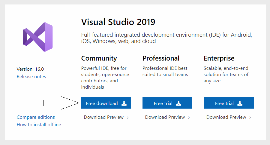 visual studio download