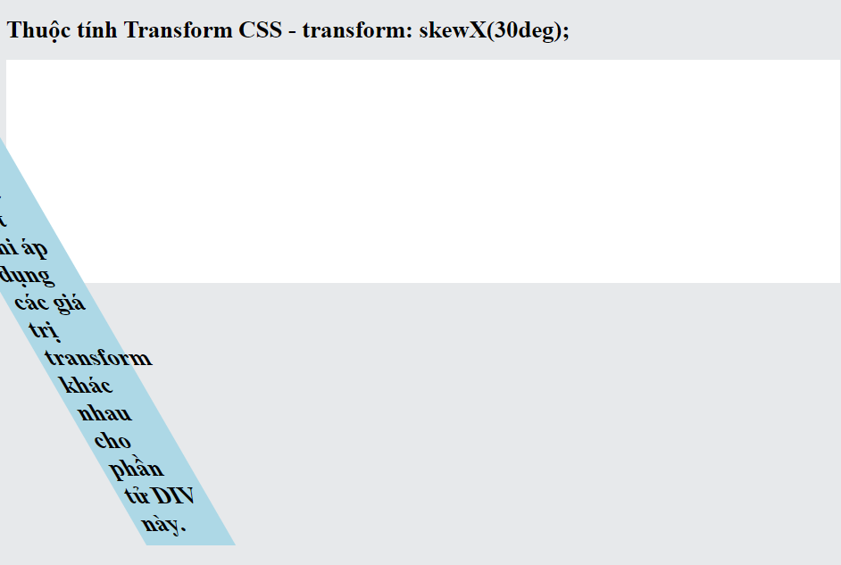 transform css skewx - itviec blog