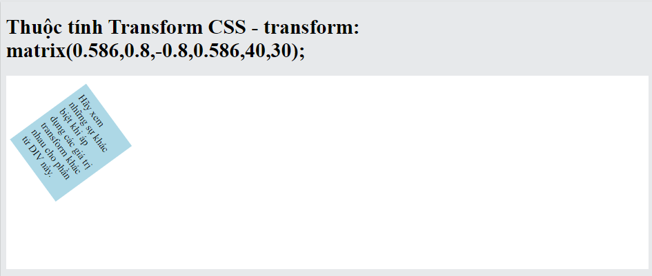 transform css matrix - itviec blog