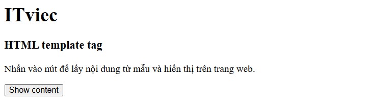 thẻ template html - itviec blog