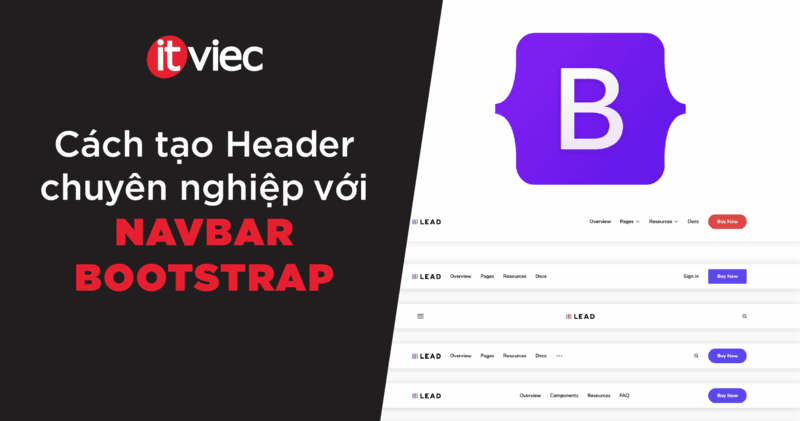 navbar bootstrap - itviec blog