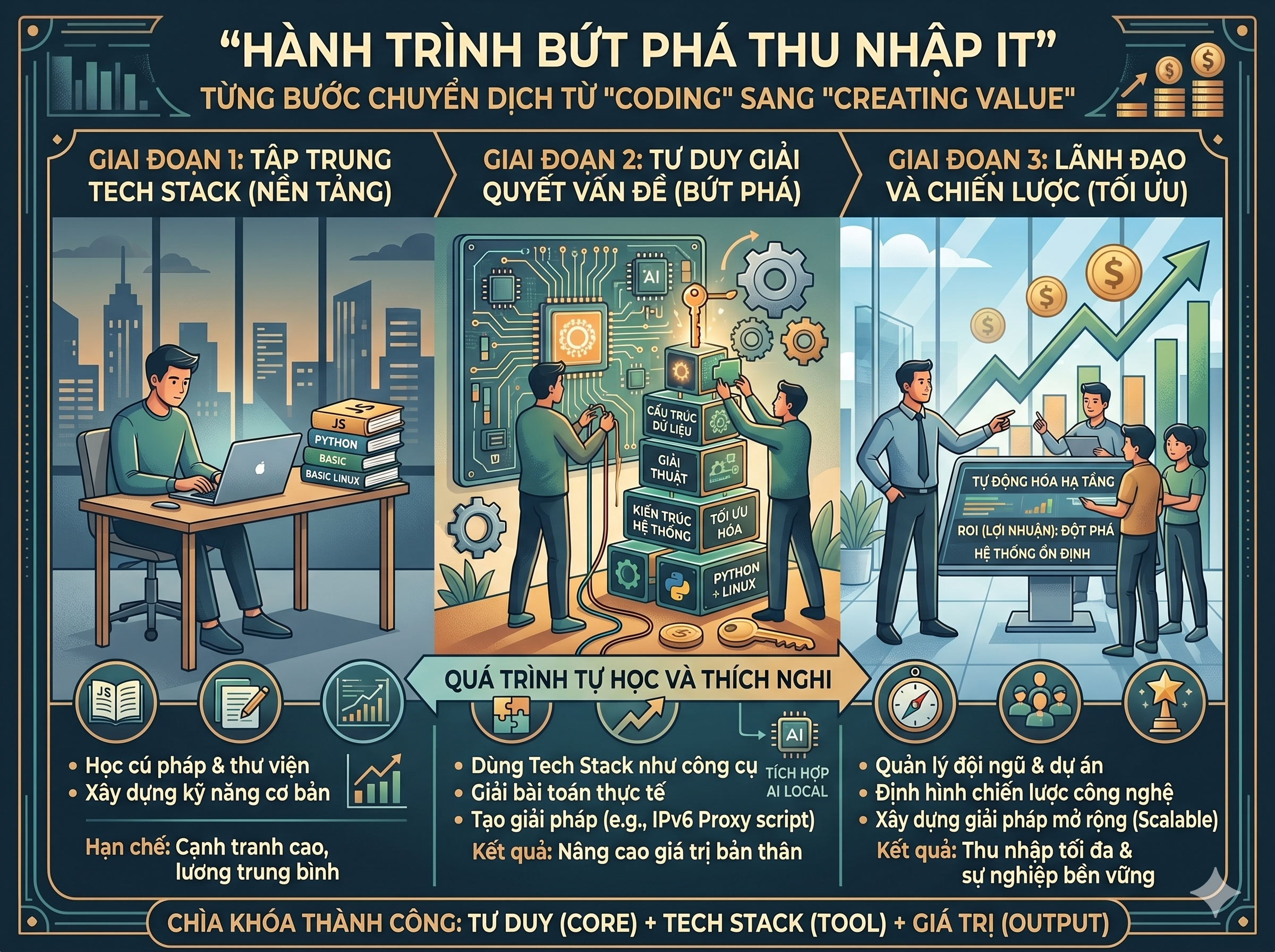 Tech stack quyết định mức lương: “Huyền thoại” hay thực tế phũ phàng?