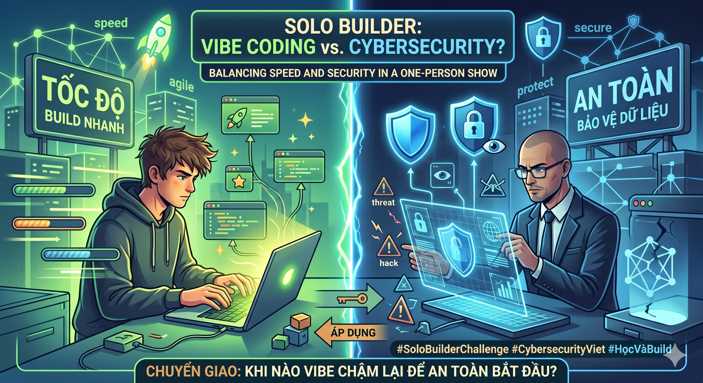 Solo Builder: Vibe Coding vs Cybersecurity? Kéo Tốc Độ Ra Thị Trường Có Đánh Đổi Bằng Sự An Toàn?