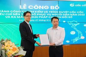 Cốc Cốc was recognized as the Citizen-serving Digital Platform of 2022