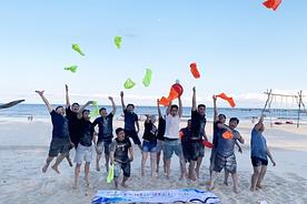 Beach team-building activities