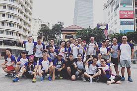 Weekly running activities at Nguyen Hue street